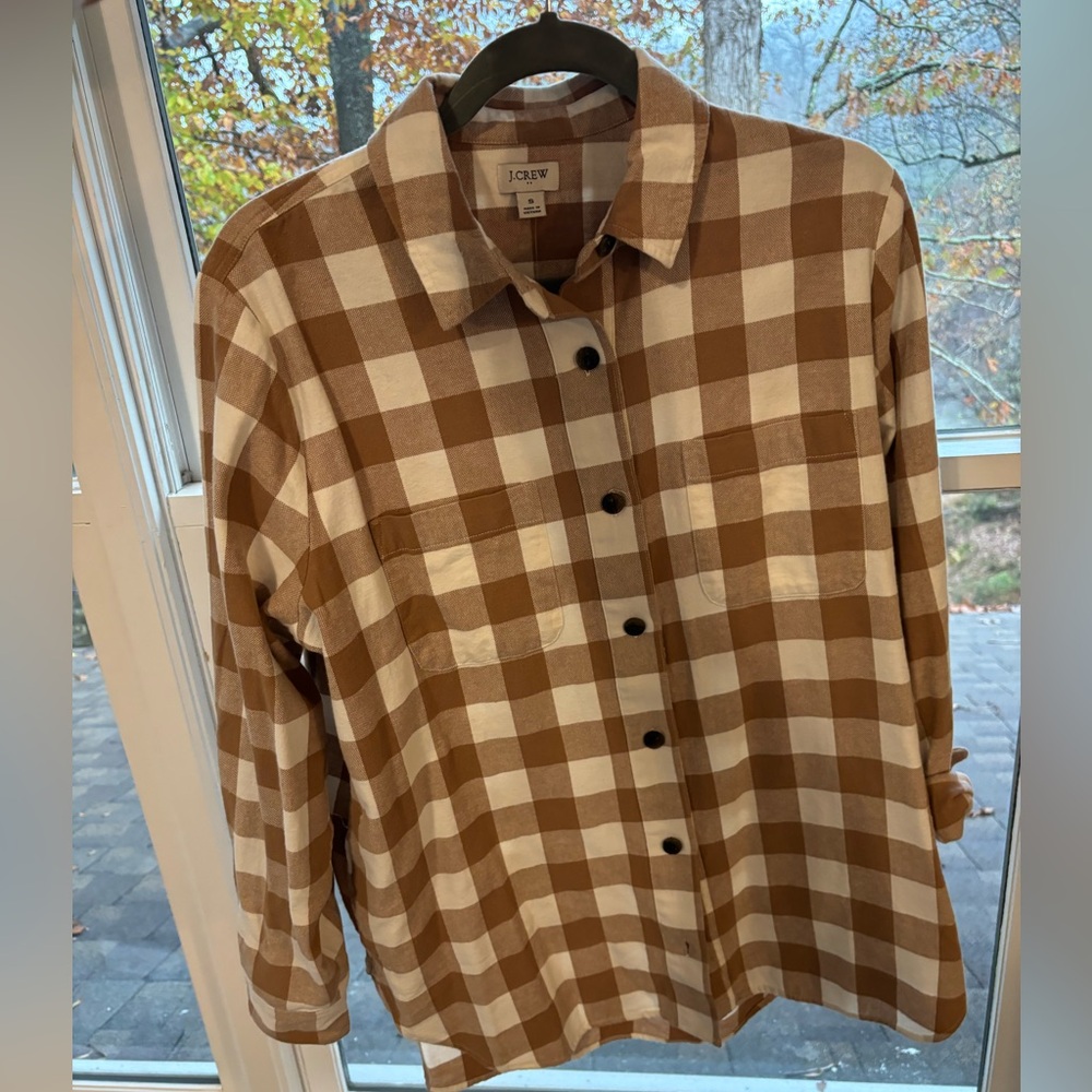 Oversized J Crew Flannel NWT